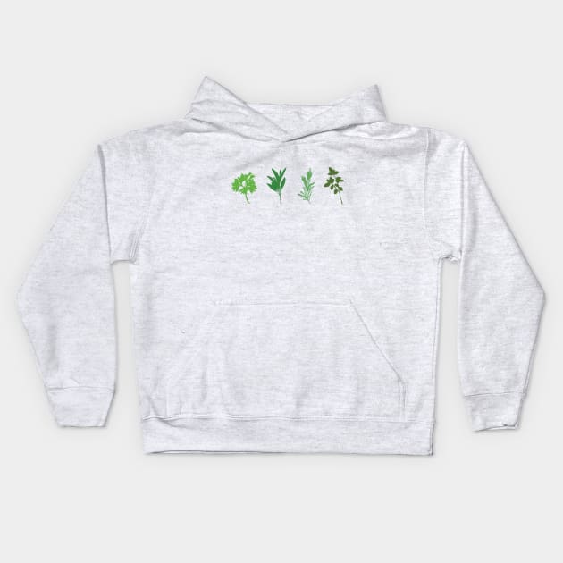 Scarborough Fair II Kids Hoodie by slugbunny